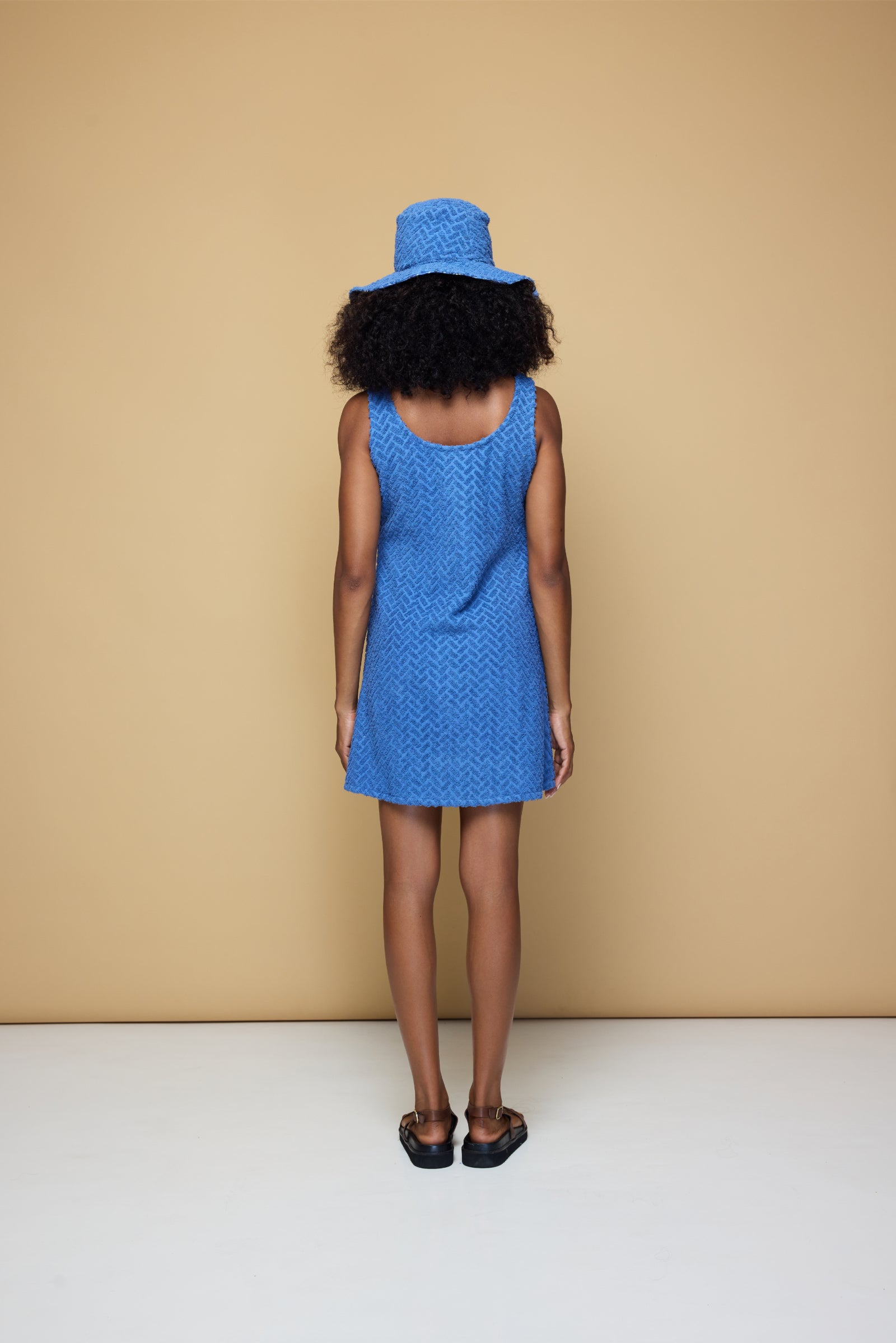 TERRINGBONE/BANDANA SUN HAT - CLOUD BLUE