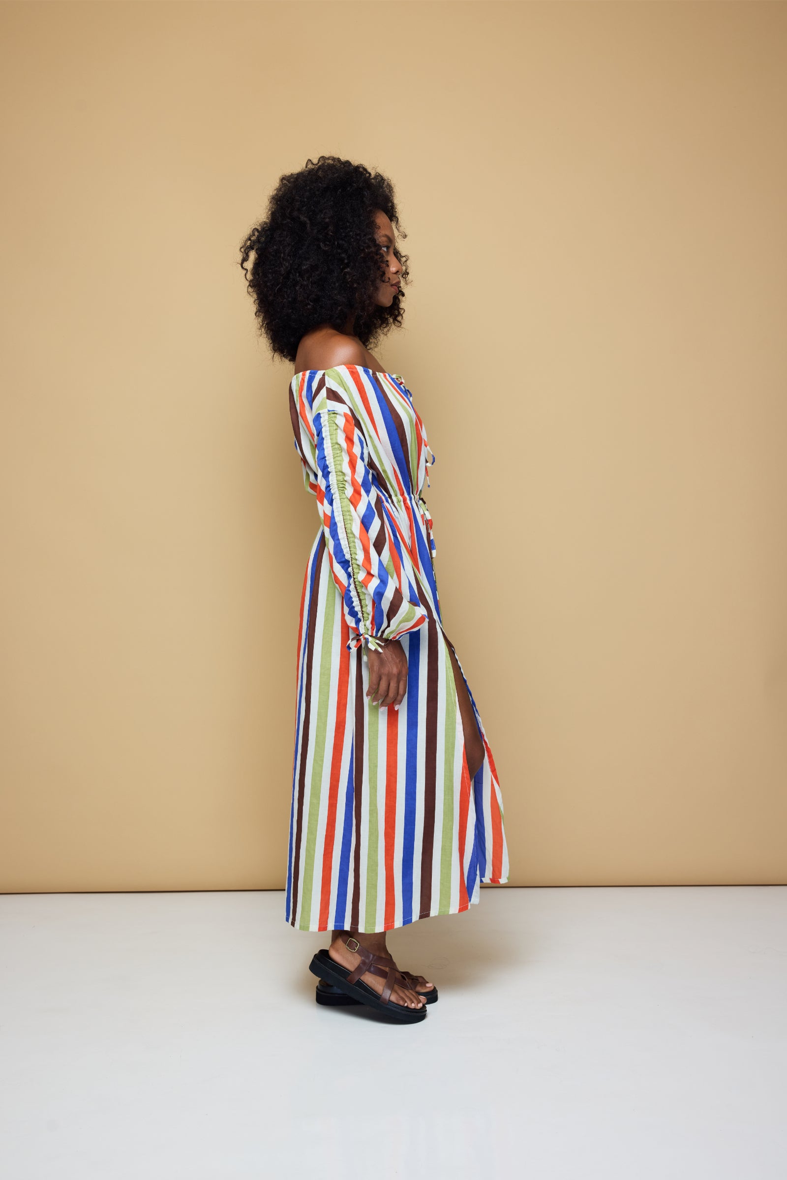 SALT AND SEA MAXI BEACH DRESS - COOLIO STRIPES