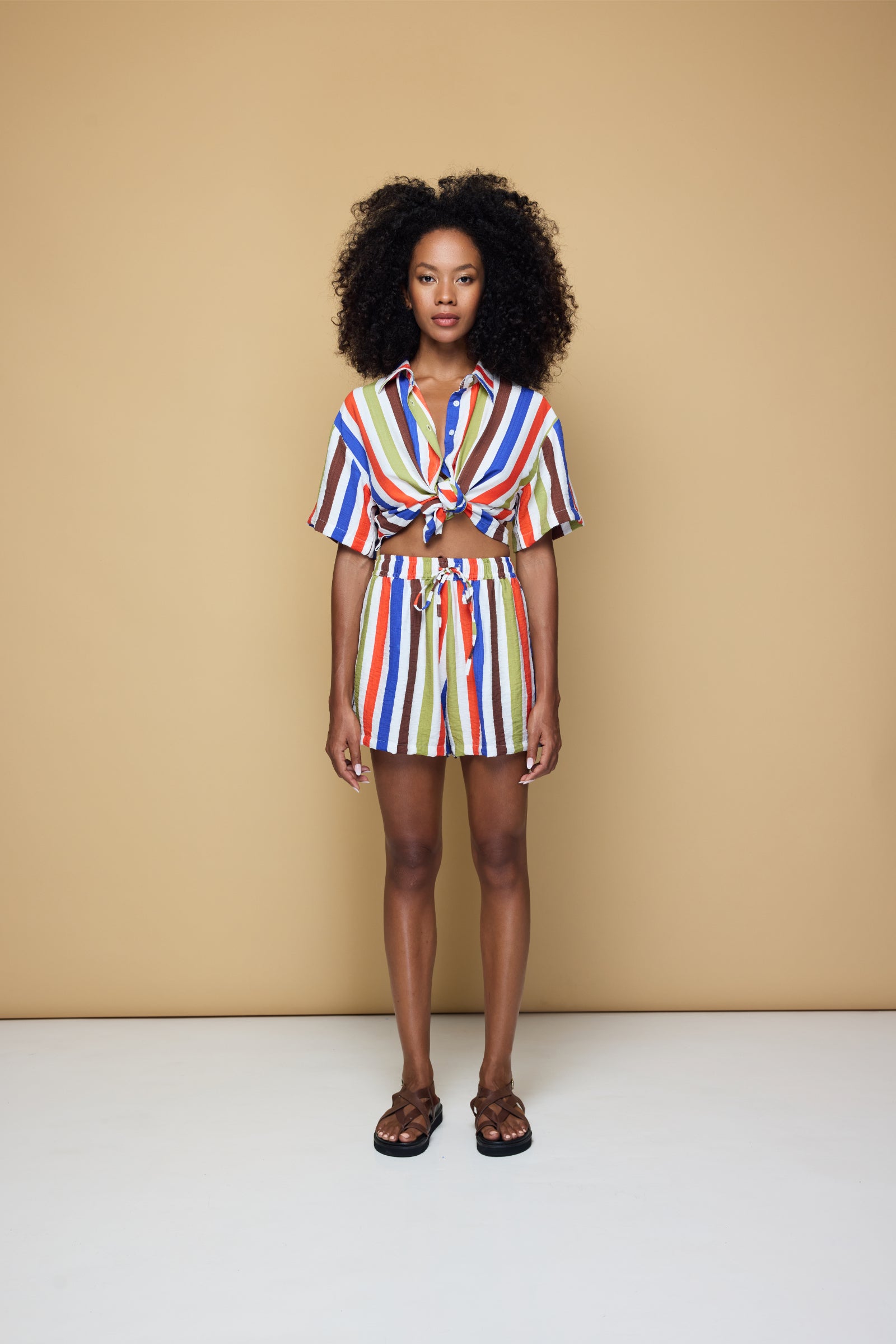 COOLIO DRAWSTRING SHORT - COOLIO STRIPE