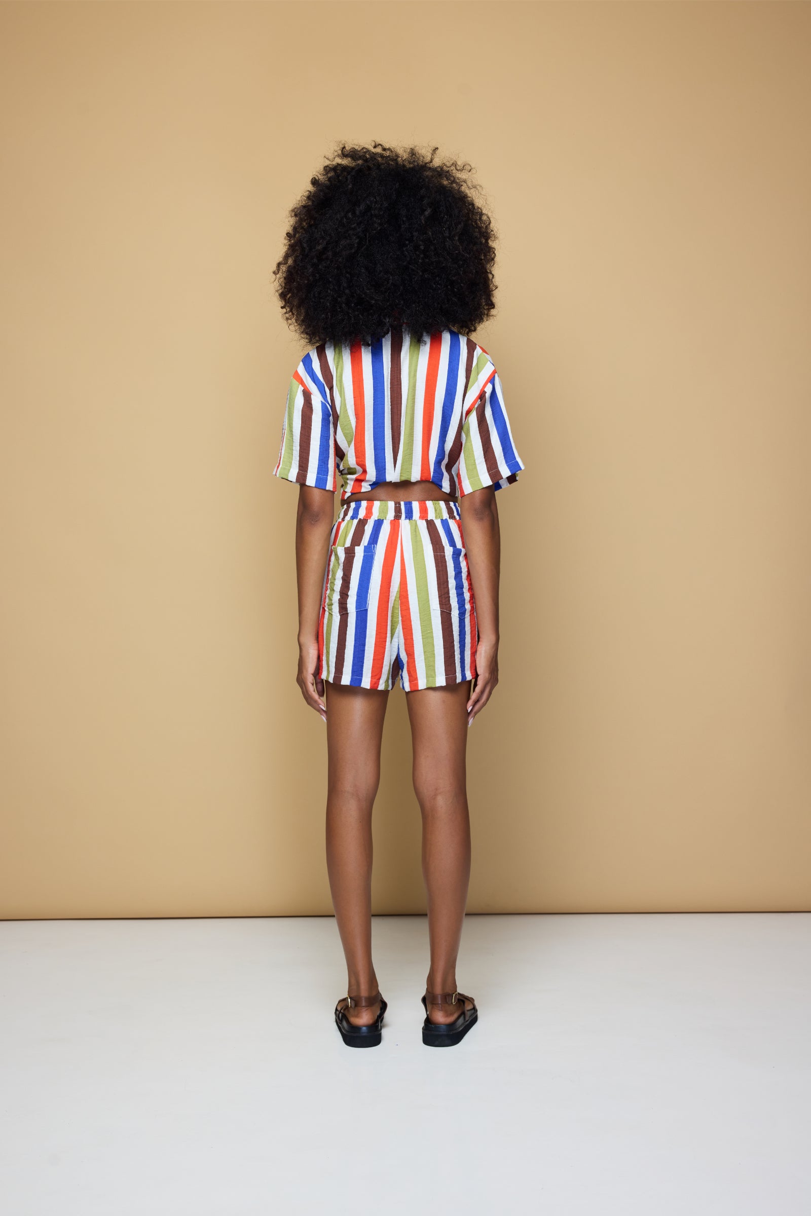 COOLIO DRAWSTRING SHORT - COOLIO STRIPE