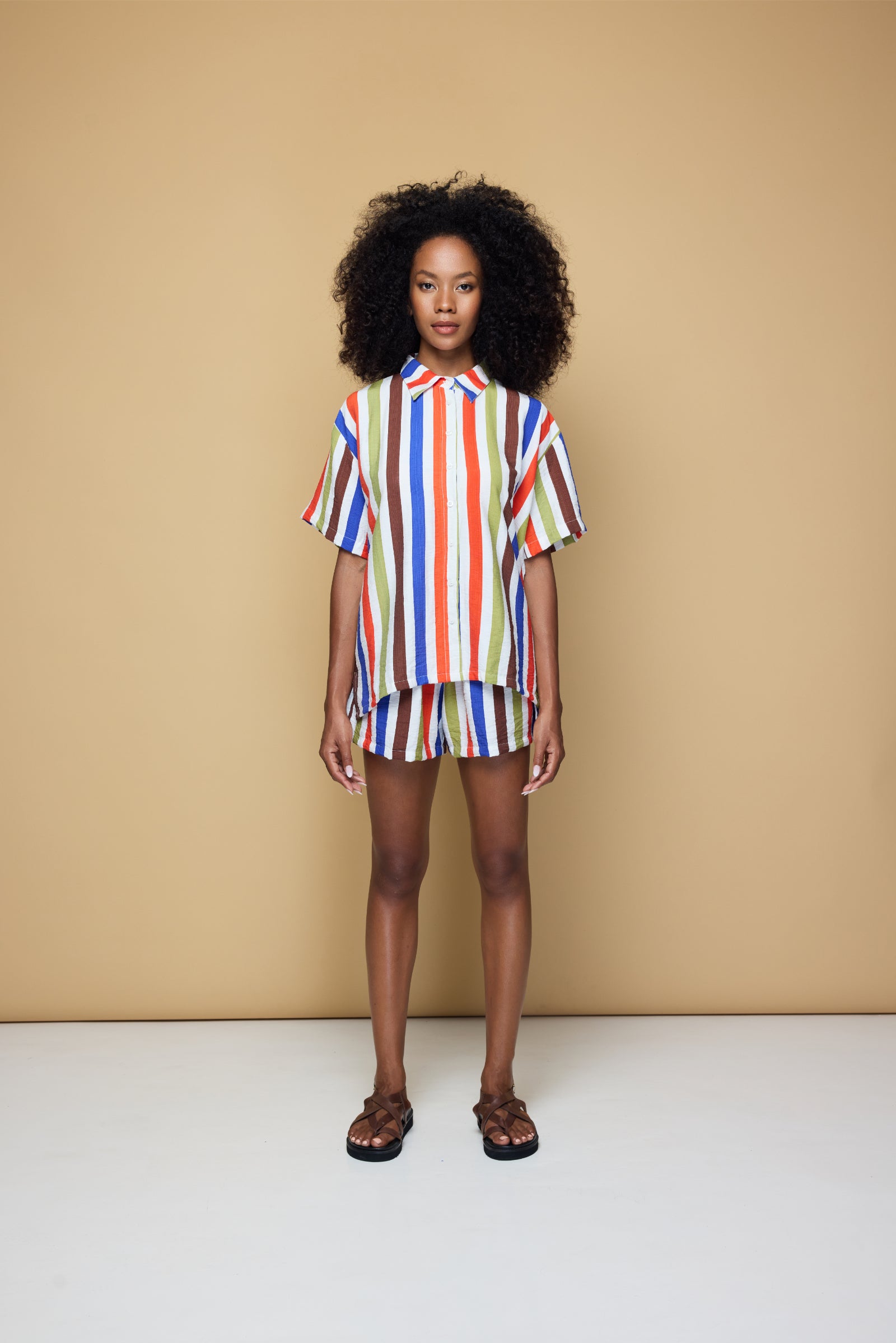 COOLIO DRAWSTRING SHORT - COOLIO STRIPE