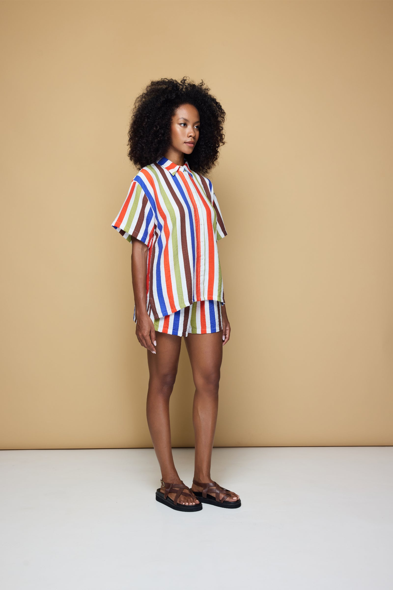 COOLIO DRAWSTRING SHORT - COOLIO STRIPE