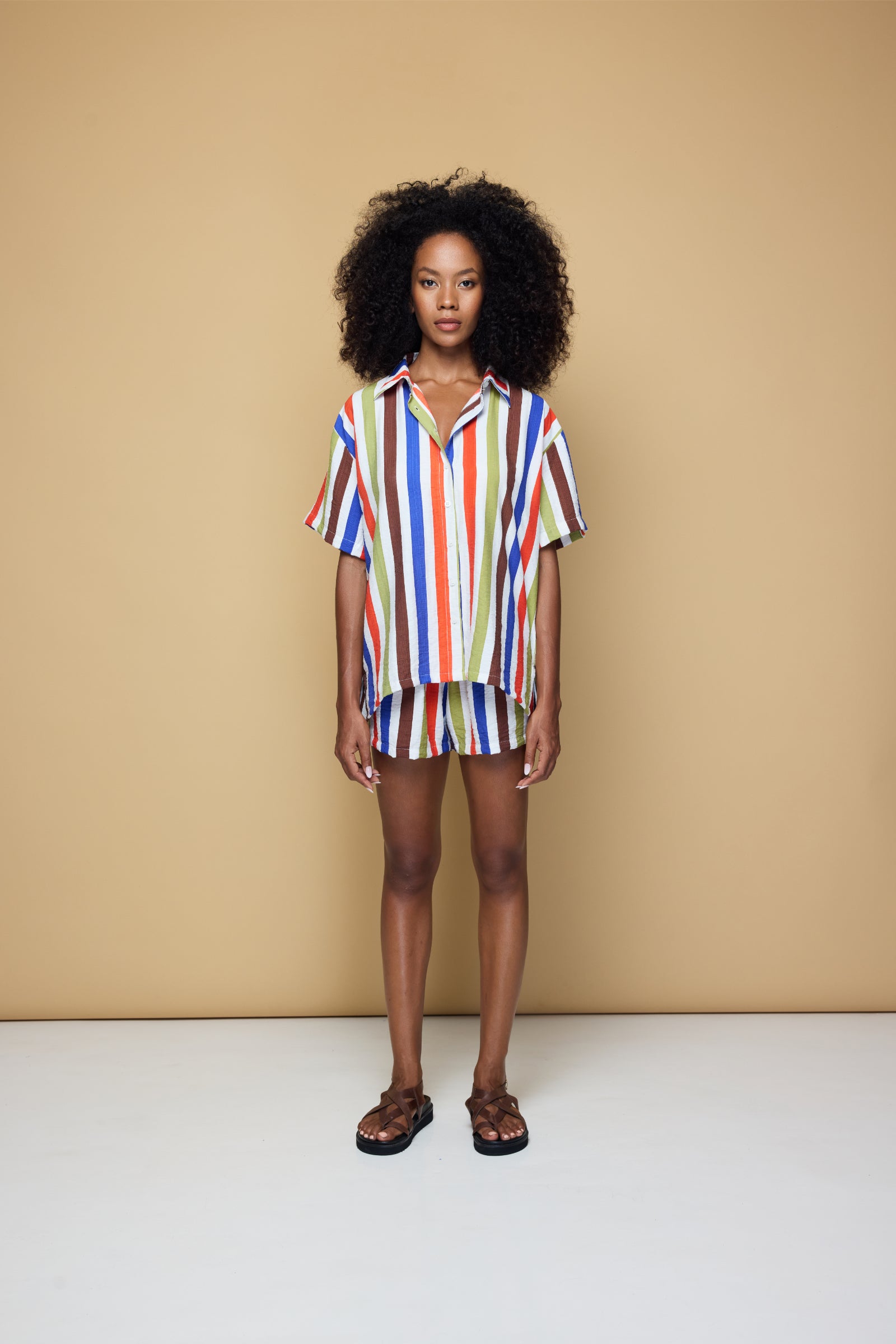 COOLIO DRAWSTRING SHORT - COOLIO STRIPE