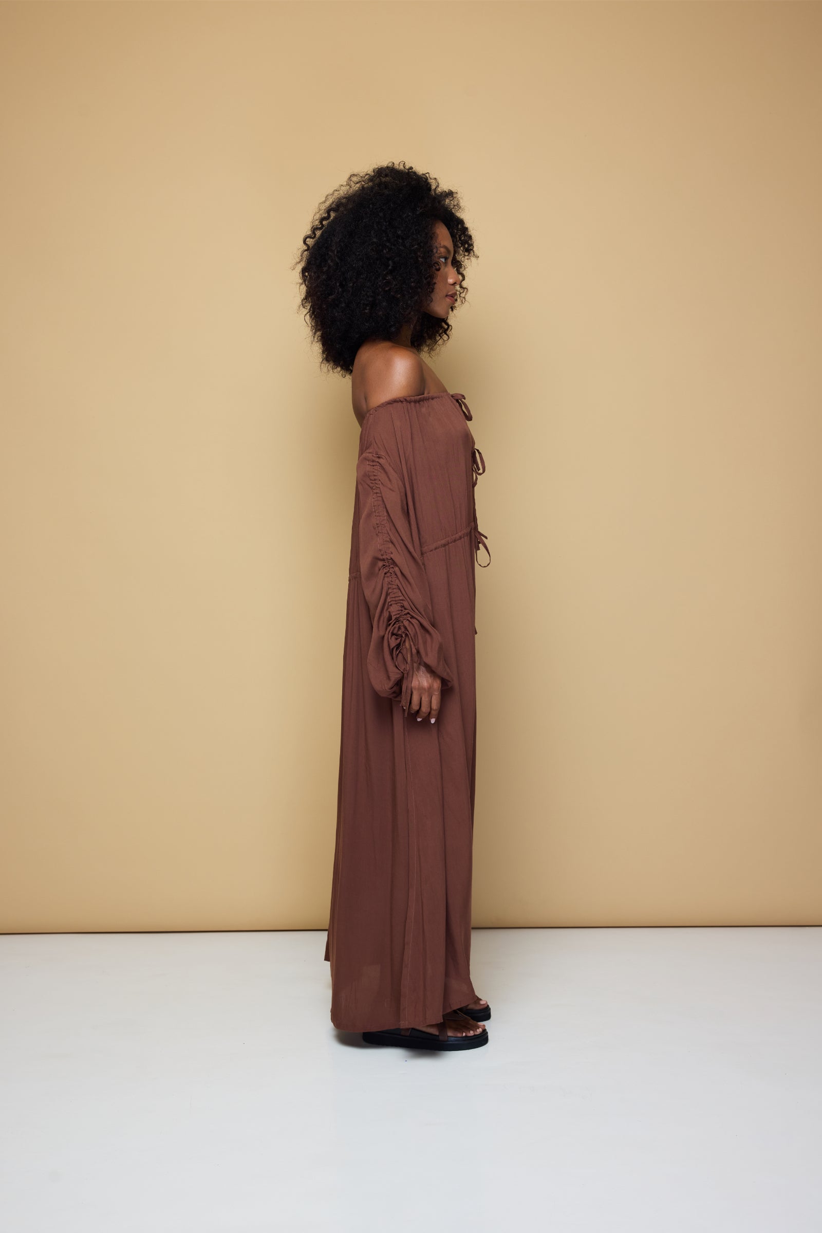 SALT AND SEA MAXI BEACH DRESS - CHOCOLATE
