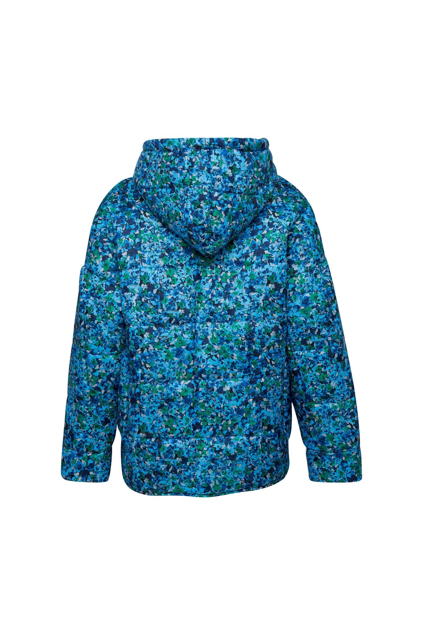 THE BOMBER JACKET - FLORAL EXPLOSION BLUE