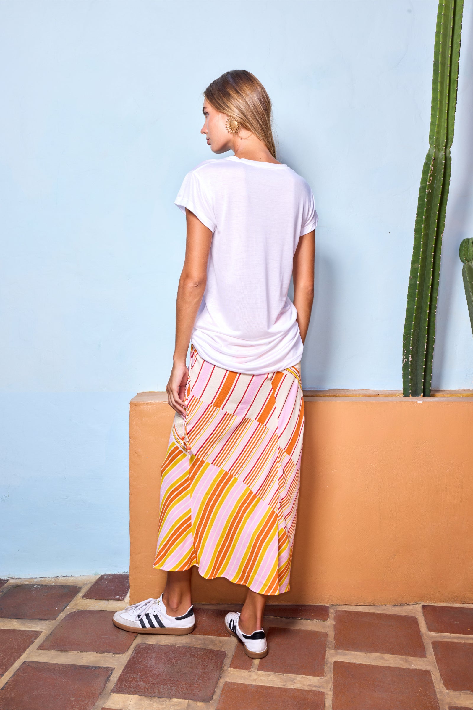 THE PAMELA SKIRT - SOLEIL STRIPE