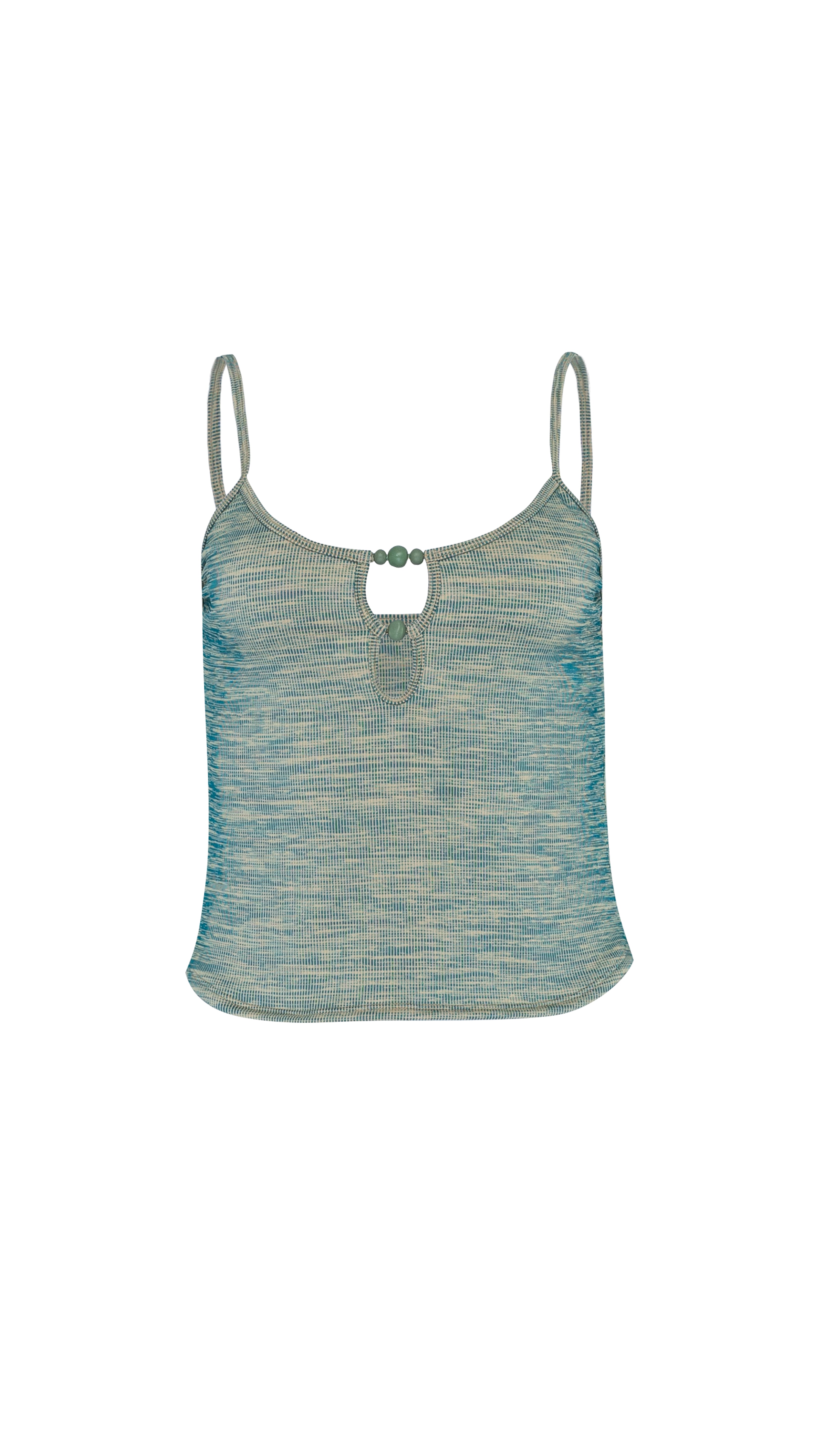 THE MUSE CAMI - MOTTLED GREEN