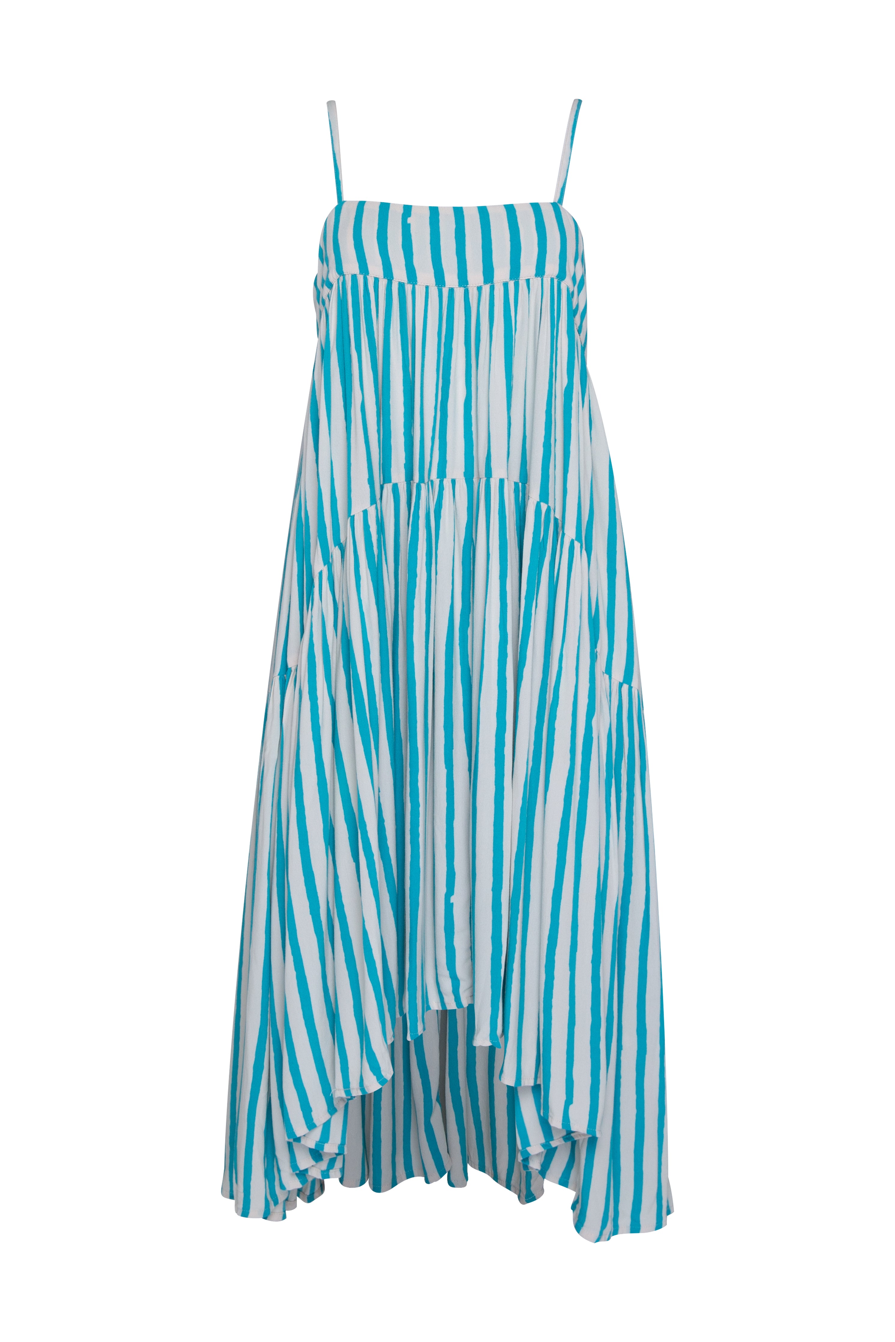 THE HOLIDAY DRESS - BLUE FILM STRIPE