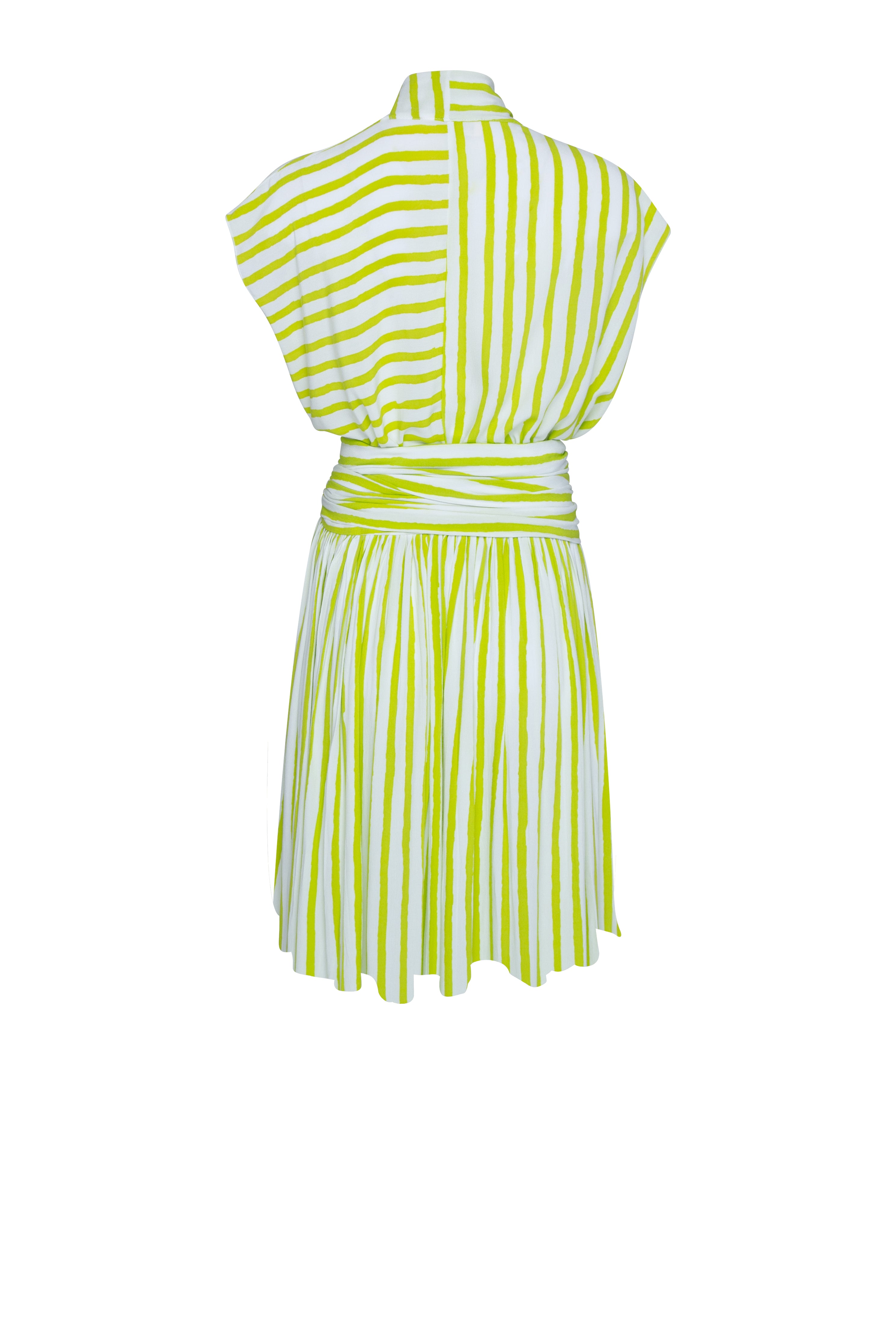 THE POINT DRESS SHORT - DAIQUIRI FILM STRIPE