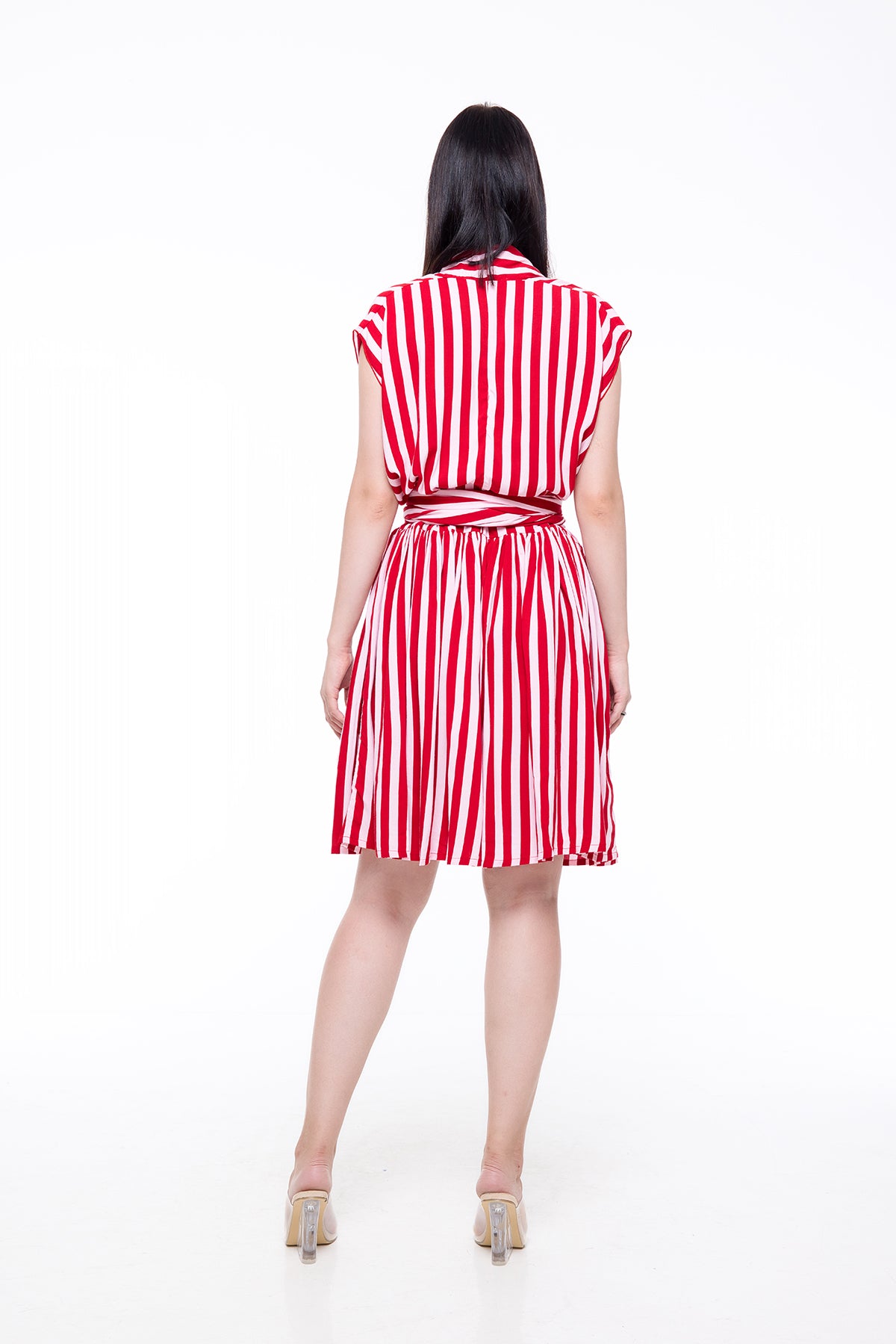 THE POINT DRESS SHORT - WHIPPY PINK & RED