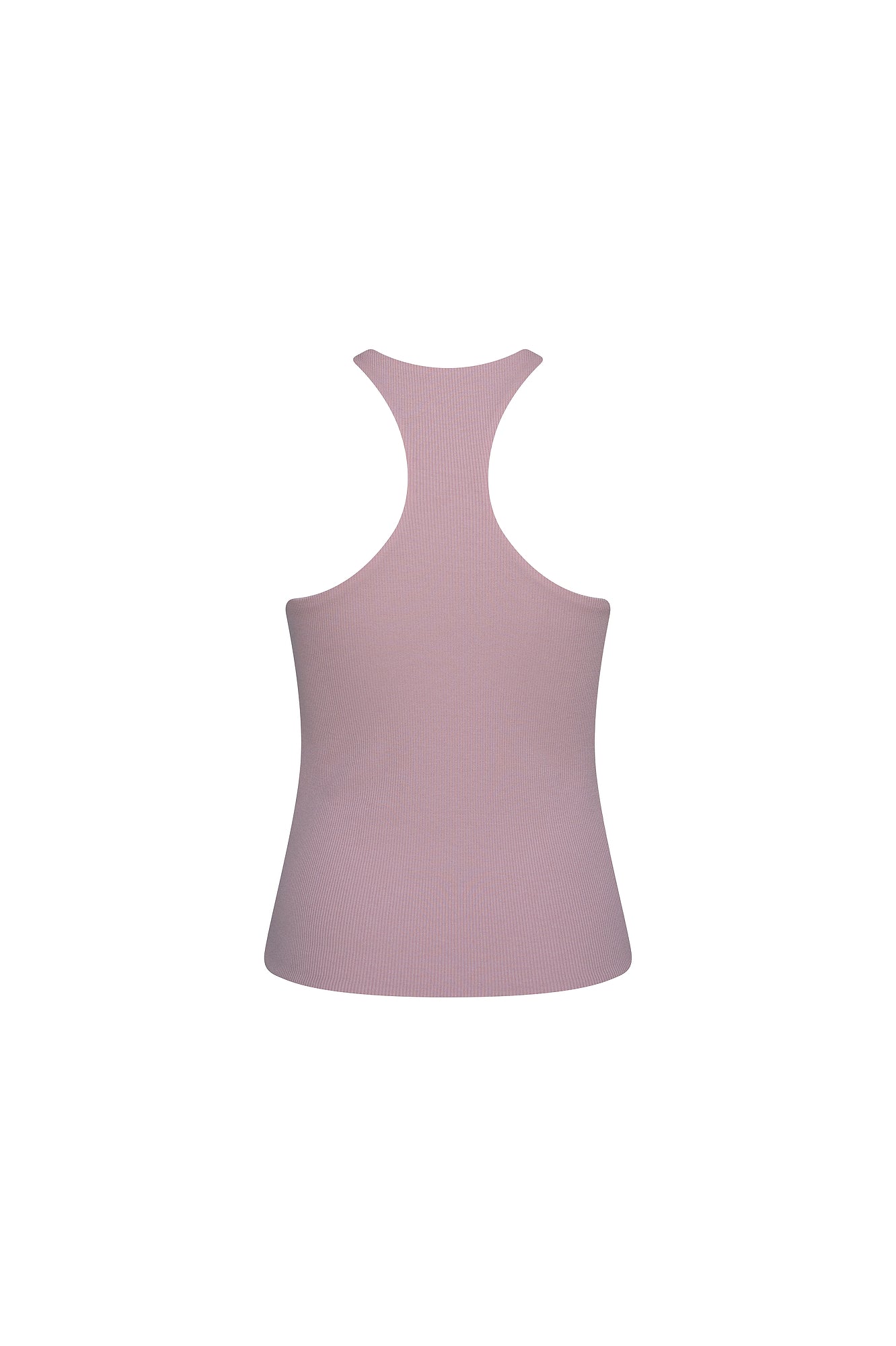 THE LOUNGER RIB SINGLET - DUSTY PINK