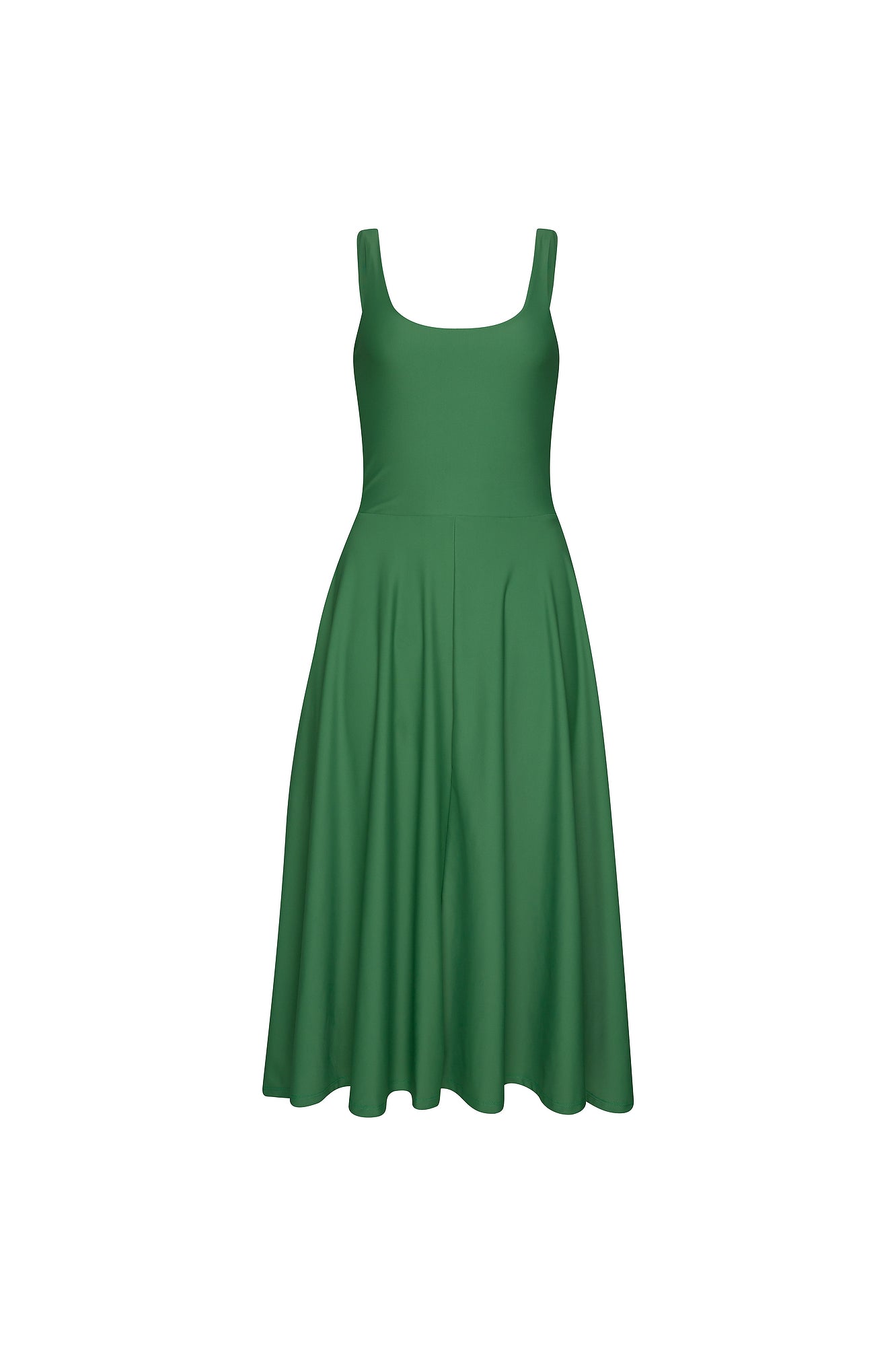 THE NETS SINGLET DRESS - APPLE GREEN