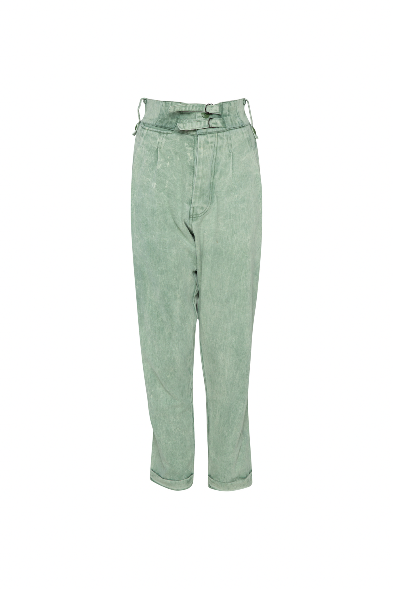 THE PERRY LONG  PANTS - STONE WASHED GREEN