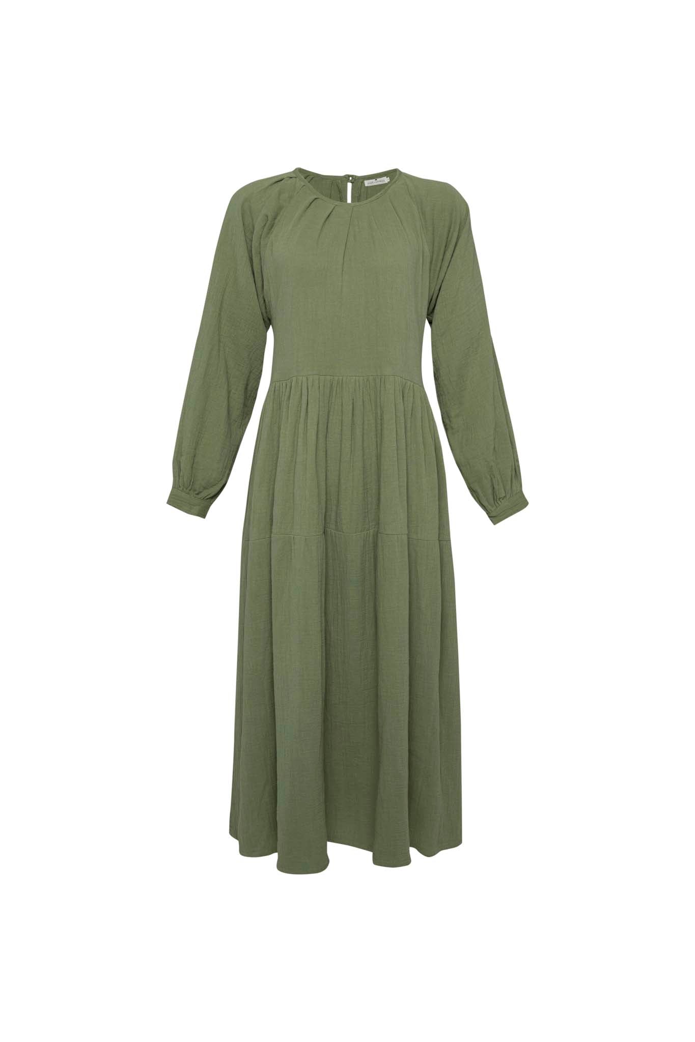 THE DYLAN COTTON MAXI DRESS- SAGE GREEN